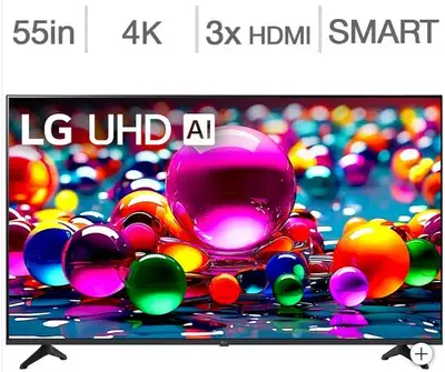 Télévision LED 55'' 55UA7700PUB 4K UHD HDR WebOS Smart Wi-Fi LG, View more
