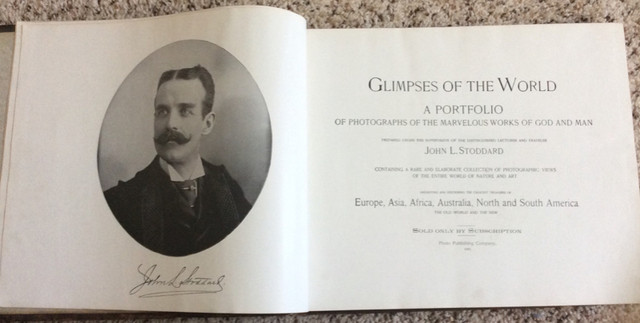 ANTIQUE BOOK,  “GLIMPSES OF THE WORLD” 1892 in Other in Sault Ste. Marie - Image 2