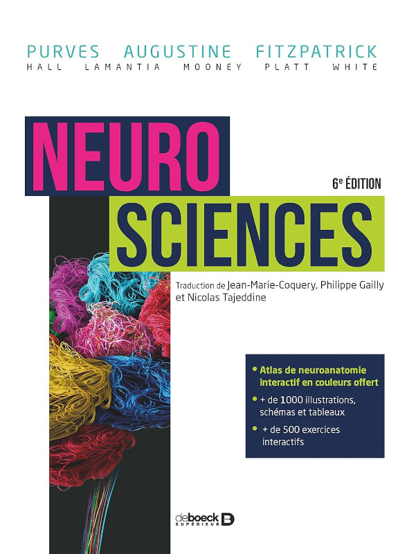 Neurosciences, 6e édition Purves, Augustine, Fitzpatrick, Hall dans Manuels  à Ville de Montréal