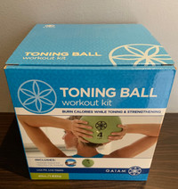 4Lb Medicine Ball Toning Ball Workout Kit  New