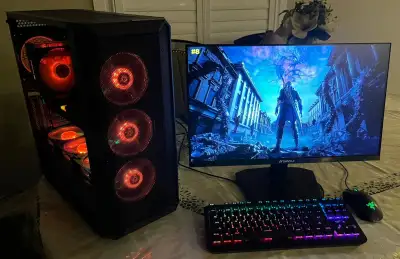 Gaming Pc full setup - i7 11700KF, RTX 3070, 180hz monitor, View more