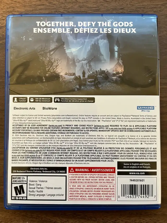 Dragon Age: The Veilguard in Sony Playstation 5 in Laval / North Shore - Image 3