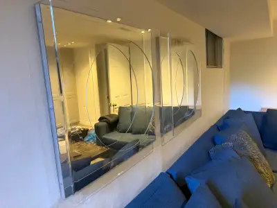 Acrylic Modern Wall Mirror Pair, View more