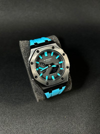 Royal Oak Sky Blue/Black - Custom G-Shock Mod