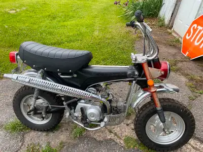 1971 Honda CT70 for sale. Total chassis and frame rebuild. Top end rebuilt, new piston, rings, valve...