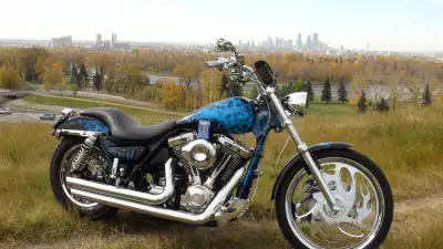 Custom paint black with blue true flame Great handling bike. 113SS with Jim's 6 speed. Bike is a gre...