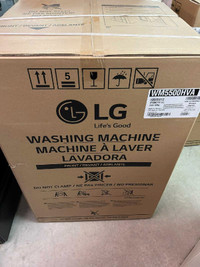 New LG front load washer in graphite steel 