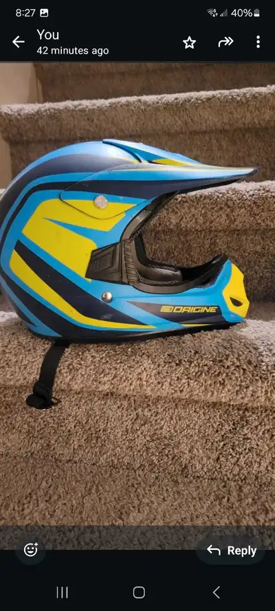 it is a awesome helmet for quading and dirt biking. I am trying to sell cuz I need a motorcycle helm...