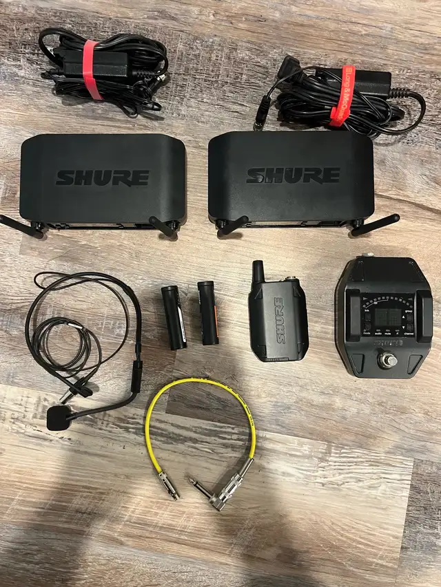 Shure GLXD 1, 4, 4, and 6. Wireless guitar and mic in Pro Audio & Recording Equipment in Dartmouth - Image 3