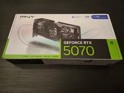 Sealed RTX 5070 Factory Overclocked, View more