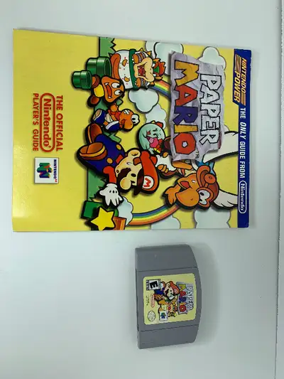 N64 Nintendo 64 Paper Mario and guide book, View more