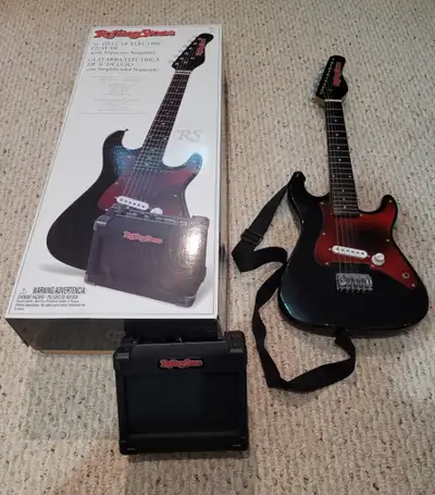 31" Kids Electric Guitar Rolling Stones Kit with Mini 5W Amp, View more
