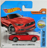 Hot Wheels 1/64 '15 Ford Mustang GT Diecast Cars