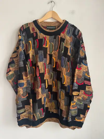 vintage TUNDRA 3D sweater Large $250, View more