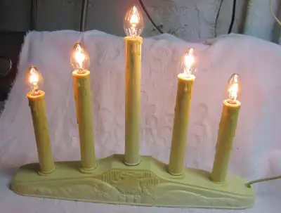 Vintage Christmas Noma 5 light candolier candelabra, View more