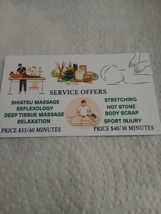 Holistic licensed massage $55632349876350731221