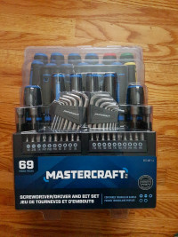 Mastercraft Screwdriver Set with Stand, 69-pc