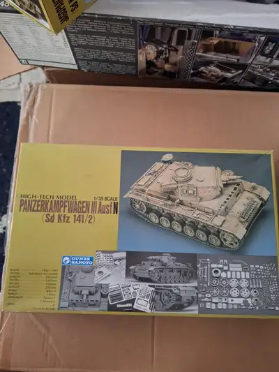 2 Gunze Sangyo german tank kits, $75 each or both for $140. these are both top of the line kits with...