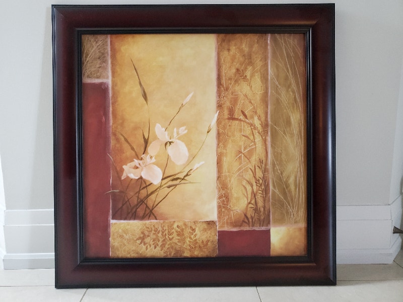 Framed Flower Artwork Arts & Collectibles Oakville / Halton Region