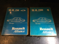 1983 Renault Alliance Workshop Manual Set L42A M42A C3J 1.4L
