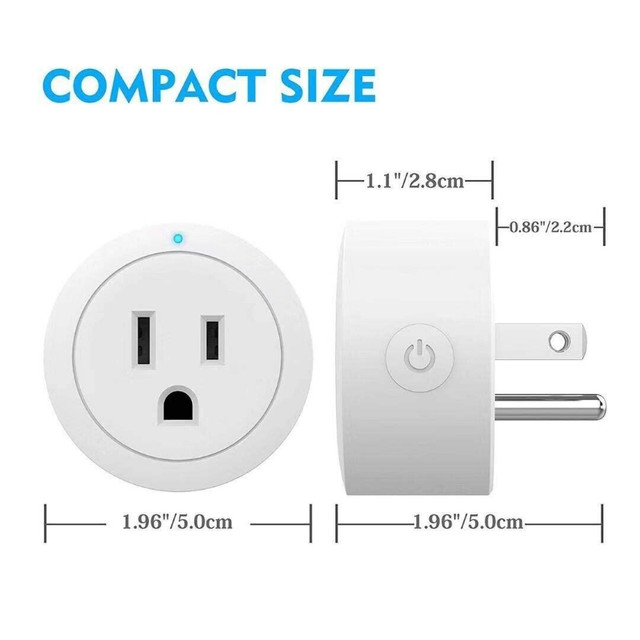 Smart Socket WiFi 4 Pack White YX-WS01 Smart Plug Alexa Google in Other in City of Toronto - Image 2