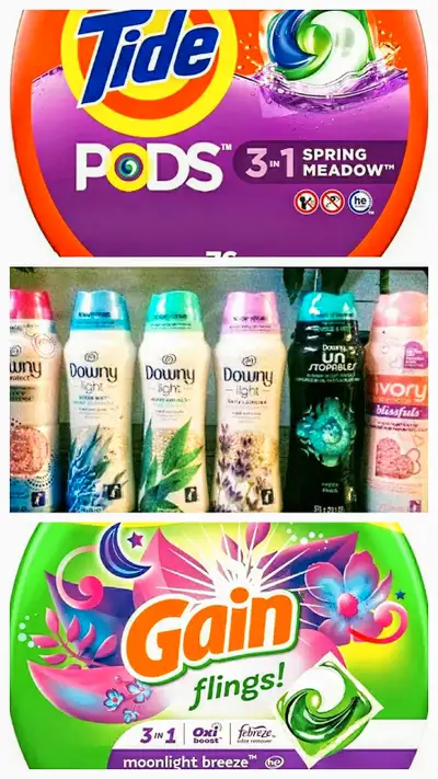 PRICE STARTS AT $10 I'm offering laundry essentials, including Tide Pods 3-in-1 Spring Meadow $20 Do...