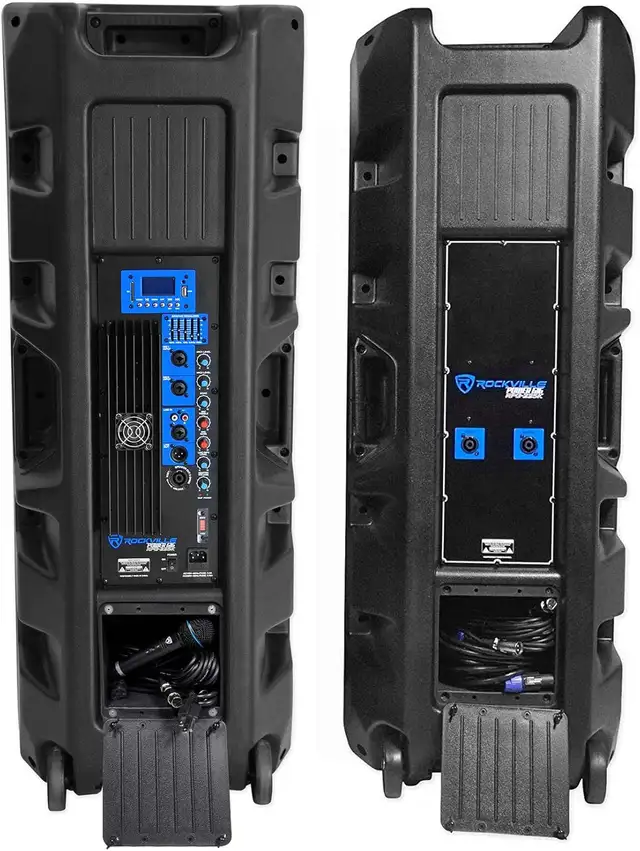 Brand New Rockville RPG225K Dual 15" Powered DJ Speakers – 2000W in Speakers in Markham / York Region - Image 3