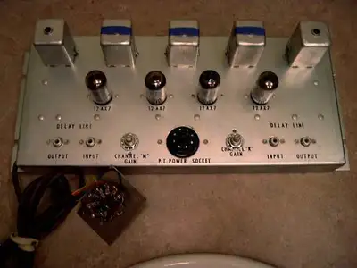 Sliding deluxe tube reverb pulled from Baldwin tube organ