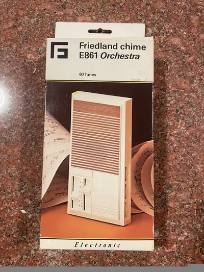 Rediscover vintage charm with this Friedland E861 Orchestra Electronic Chime, featuring 60 delightfu...