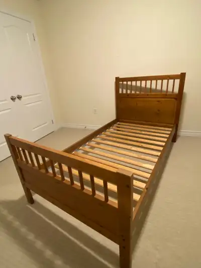 Solid Pine Twin Bed, View more