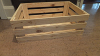 boîte en bois caisse en bois 12 x 16 x 6H, neuve