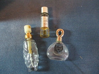 LOT 3 VINTAGE PERFUME BOTTLES-VAN CLEEF-GUY LAROCHE-BELCAM-RARE!