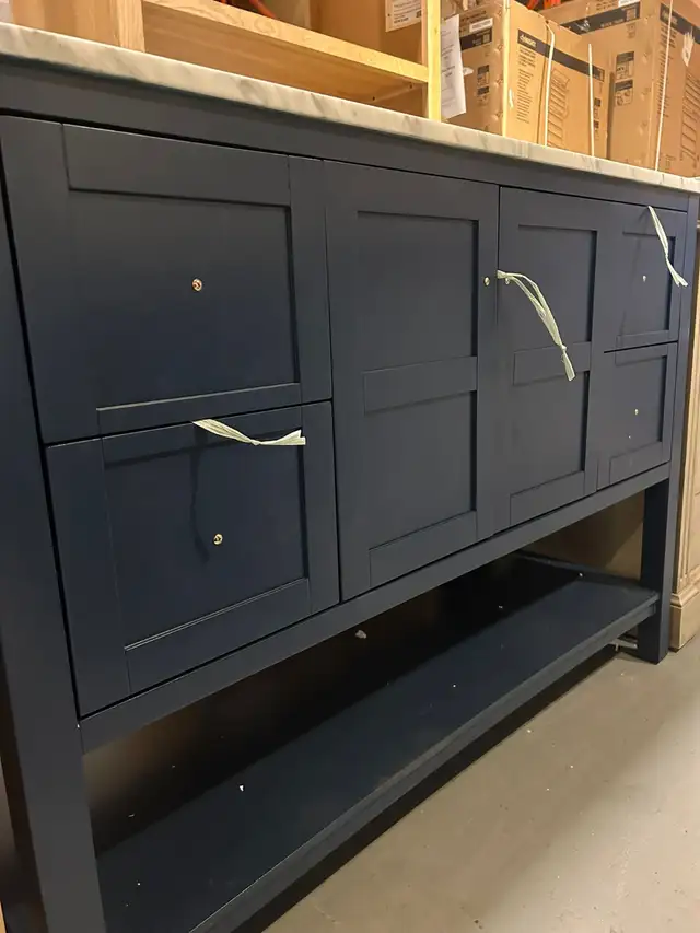 BRAND NEW 48'' Single Bathroom Vanity with Marble Top in Cabinets & Countertops in Oakville / Halton Region - Image 3