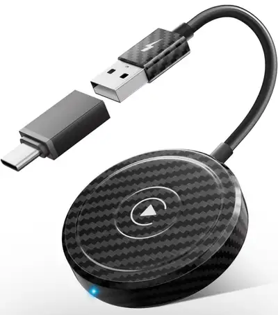 ✔️【Wireless CarPlay Adapter for iPhone】With the apple carplay wireless adapter, you can convert your...