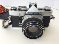 Olympus OM1  35mm camera & flash & Lenses