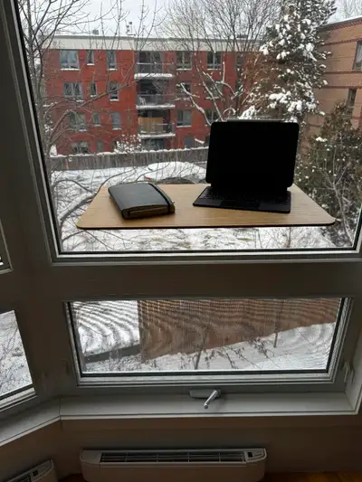 Deskview Window Standing Desk - Shark Tank Featured - Zero Floor, View more