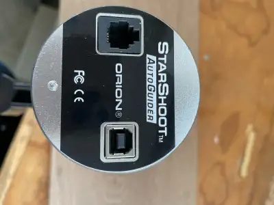 Orion StarShoot Autoguider 50mm guide scope with mount and camera. Attaches to the telescope to guid...