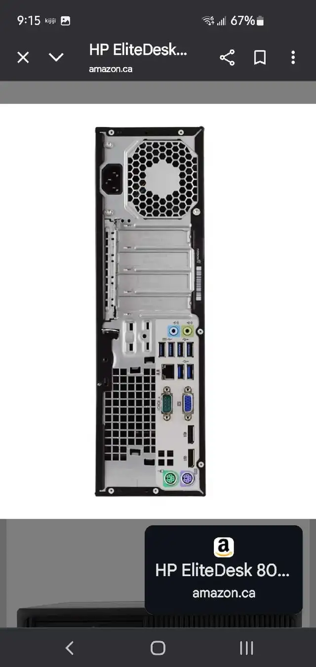 Hp elite mini desktop in Desktop Computers in Guelph - Image 3