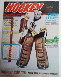 Magazine Hockey Pictorial Avril 1976 Gerry Cheevers