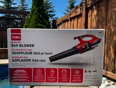 Brand New Sealed Toro 60V 565 CFM Cordless Leaf Blower, View more
