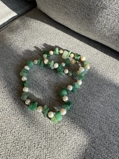 Jade & Pearl Necklace, View more