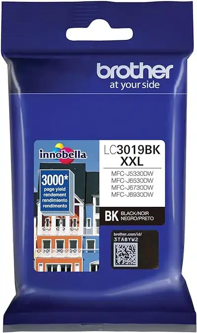 Brother LC3019BK XXL Super High Yield Black Ink Cartridge, View more