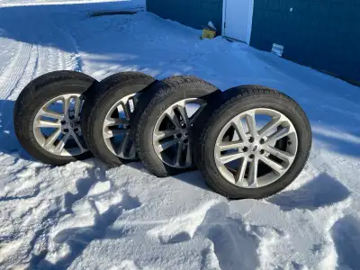 18” Ford Alloy Wheels + Michelin Latitude Tires – $800 OBO Set of 4 genuine Ford aluminum rims with...