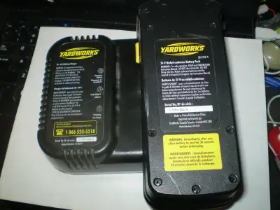 YARDWORKS Chargers  24v CS-24 & 20 v #29600 -$20 EACH, View more