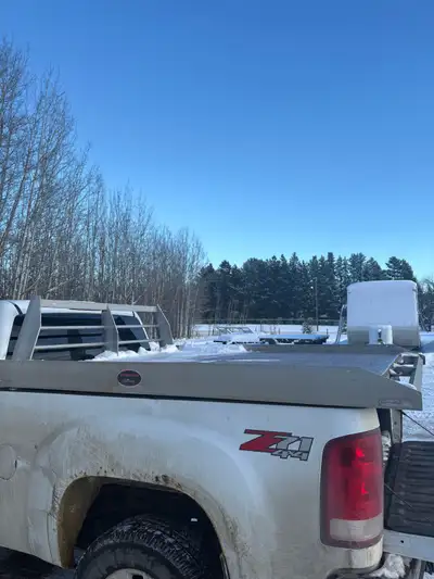 7ft sled deck, sides extend out to 8.5ft, (the two pieces of wood are not currently on the deck as I...