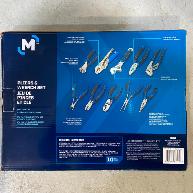 Mastercraft Pliers and Wrench Set 10pc NEW Hand Tools Calgary Kijiji