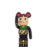 Bearbrick 1000% Maneki Neko Peko Black