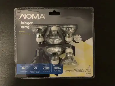 5 Brand new Noma Halogen bulbs, View more