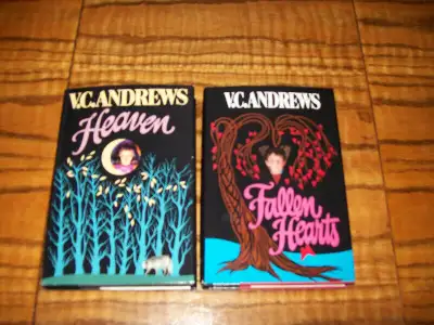 V.C. Andrews Hard Cover Pocket Book Heaven, Fallen Hearts Lot 2, View more