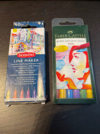 Brand New Derwent & Faber castell line markers and artist pens